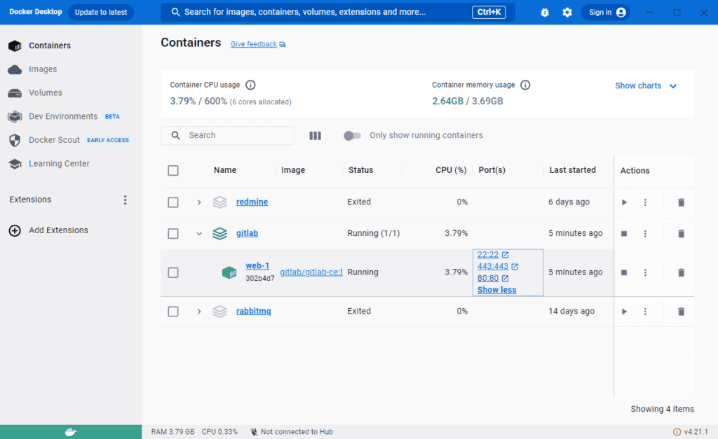 Как запустить GitLab в Docker на Windows - ВОблачке.RU
